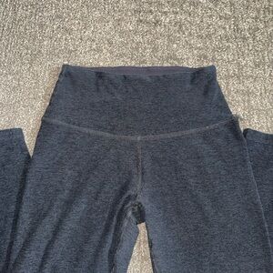 Heathered Charcoal Gray High-Waisted Leggings - Size M